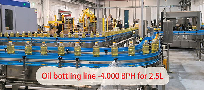 4000BPH 2.5L bottle oil line