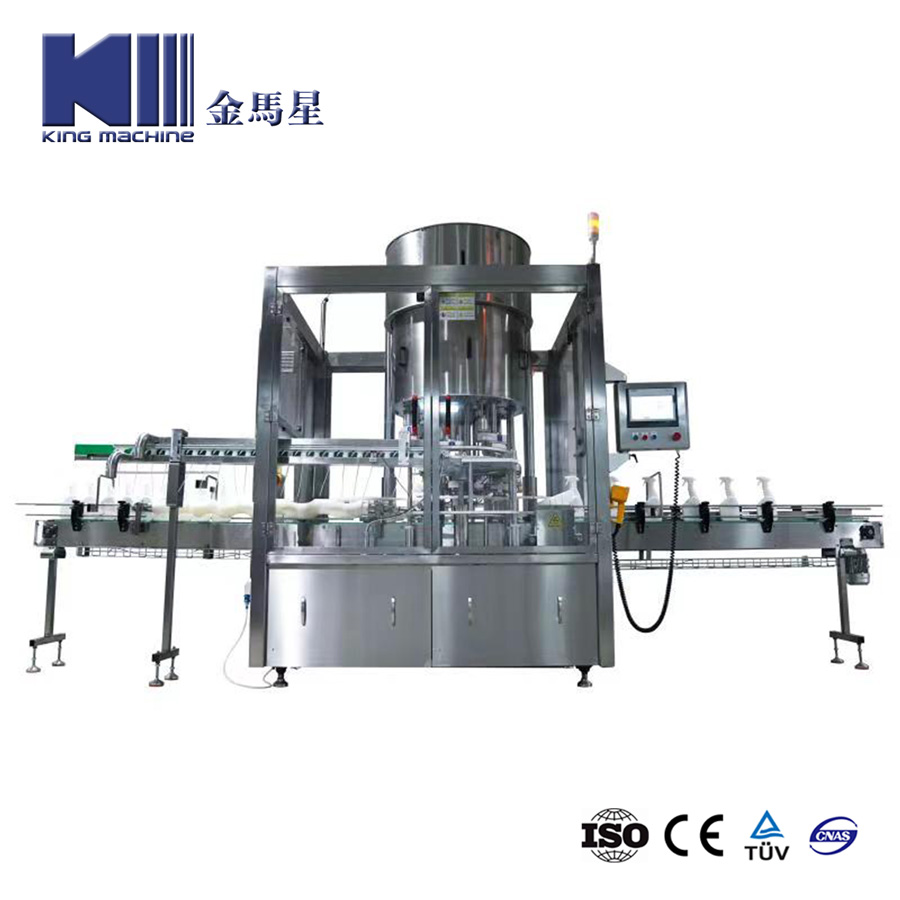 Fully Automatic Detergent Bottle Pumping Head Capping Sealing Machine