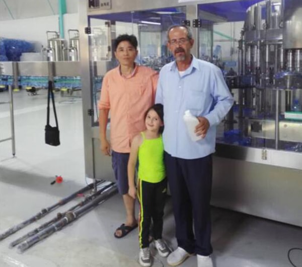 Jordan customer ordered 6000bph water filling machine from Kingmachine