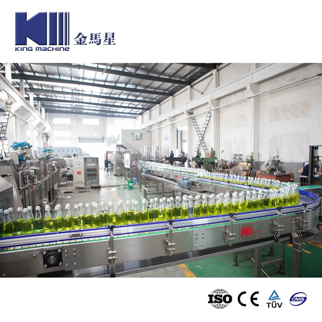 Glass Bottle Washing, Carbonated Filling Plastic Capping And Aluminium Capping 4in1 Machine