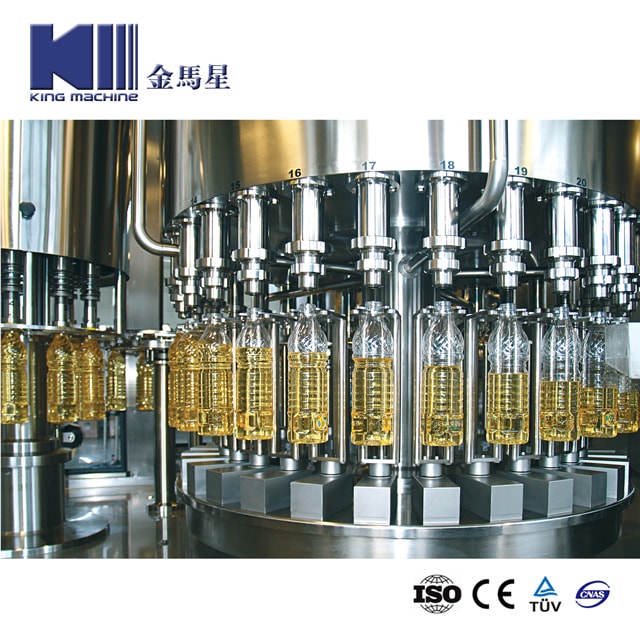 Weighing Type Filling Capping 2 In 1 Mono-bloc Cooking Oil Filling Machine