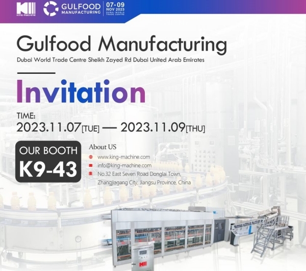 King Machine Set to Shine at Gulfood Manufacturing in Dubai