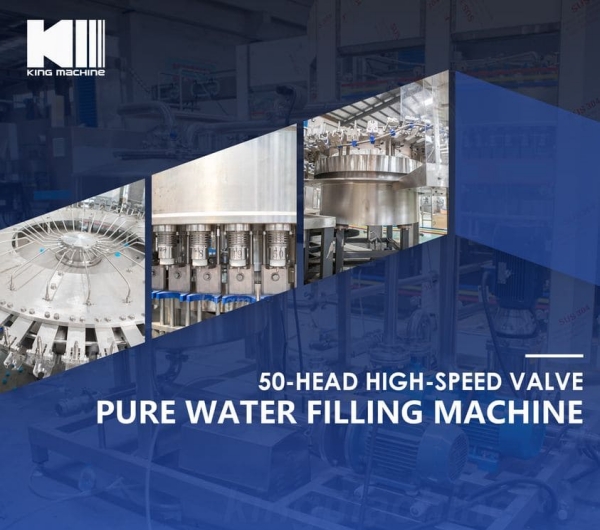 Revolutionizing Pure Water Filling: Unveiling King Machine's 50-Head High-Speed Valve!
