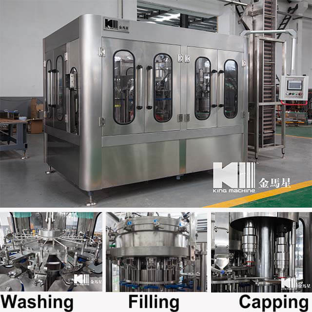 3000BPH Carbonated Drink 3-in-1 Filling Machine